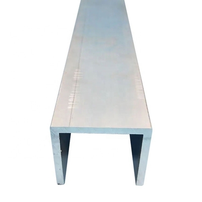 Polished T3-T8 Aluminum U Channel Profile Extrusion for Customized Shower Room Decoration