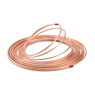 Square ASTM B111 B280 1/2 C62300 C63200 C17200 C17000 Ac Copper Pipe For Air Conditioner Pancake Copper Tube