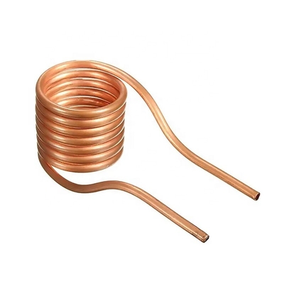 Square ASTM B111 B280 1/2 C62300 C63200 C17200 C17000 Ac Copper Pipe For Air Conditioner Pancake Copper Tube