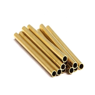 Brass Pipe Straight Copper Pipe H62 H63 H65 H68 H70 H80 Brass Tube for Water Pipe or Decoration