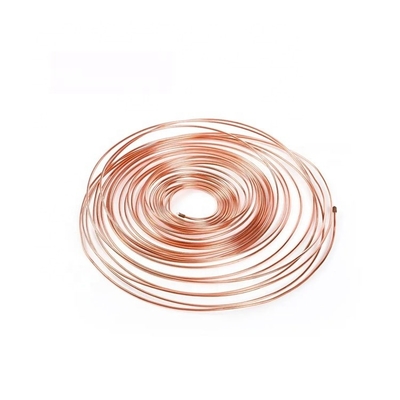 Square 1mm 2mm 3mm Coil Capillary Pipe Tube Ac Copper Pipe Roll 3/8 1/4 Custom Size For Air Conditioner