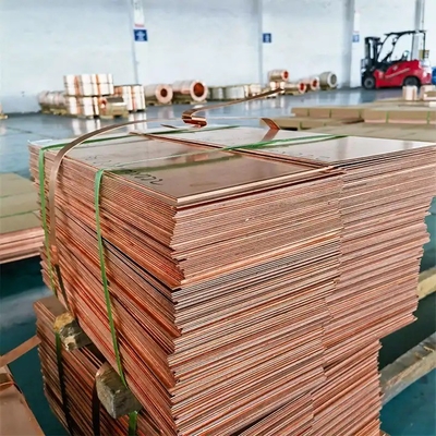 ASTM Customized H62 H65 H68 H70 H80 H90 Tp1 Tp2 Tu1 Tu2 T2 C1011 C1100 Red Copper Sheet
