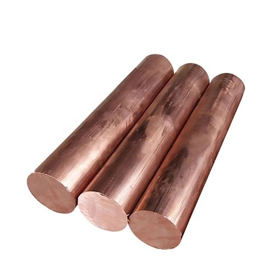 Non-Alloy Direct Square Round Copper Bar Customized Color 99.99% Pure Copper Earth Rod
