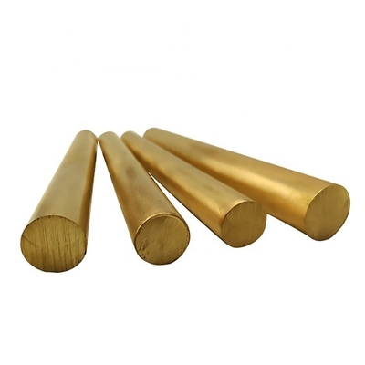 Non Ferrous Copper Rod Bar Metal Brass Earth Rod Customized Color Grade