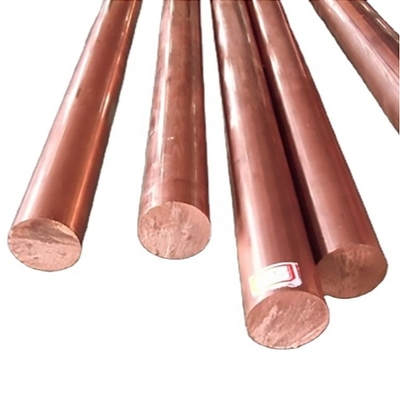 Non Ferrous Copper Rod Bar Metal Brass Earth Rod Customized Color Grade