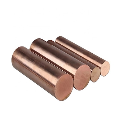 Non Ferrous Copper Rod Bar Metal Brass Earth Rod Customized Color Grade