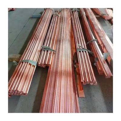 Non-Alloy C1100 Pure Copper Bar 99.9 99.99 for All Design Style Earth Rod Ground