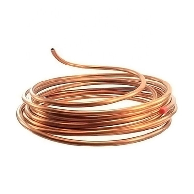 99.99% Pure C11000 C12000 Copper Tube Roll for 3/8'' and 1/2'' 3/4'' Copper Pipe Coil