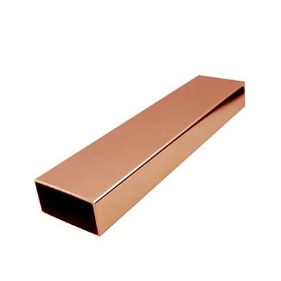 Square Copper Pipe with Non-secondary Processing Service 99.9% Pure Copper Material