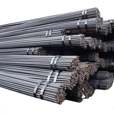 Large Quantity HRB400 HRB500 Steel Rebar for Construction Tolerance ±1% Ribbed Bars