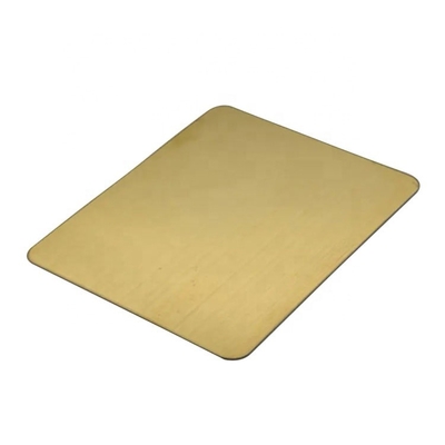 Gold Mirror Stainless Steel Sheets For Decorative With Theoretical Weight Alloy Not