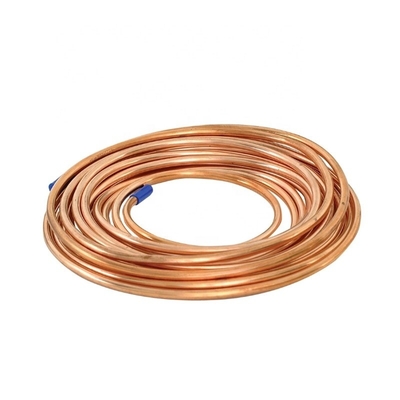 Square ASTM B111 B280 1/2 C62300 C63200 C17200 C17000 Ac Copper Pipe For Air Conditioner Pancake Copper Tube